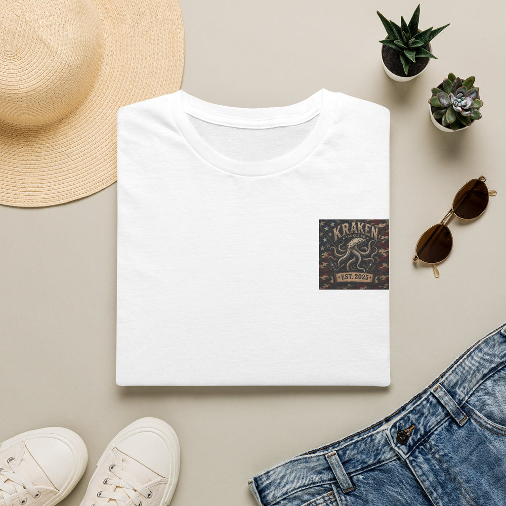 Kraken Octopus Pocket T-Shirt — Vintage Nautical Sea Monster Tee