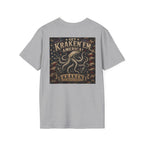 Kraken Emblem Pocket T‑Shirt — Nautical Vintage Octopus Graphic Tee