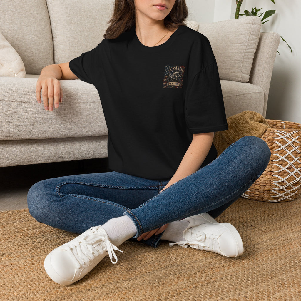 Kraken Octopus Pocket T-Shirt — Vintage Nautical Sea Monster Tee