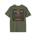 Kraken Emblem Pocket T‑Shirt — Nautical Vintage Octopus Graphic Tee