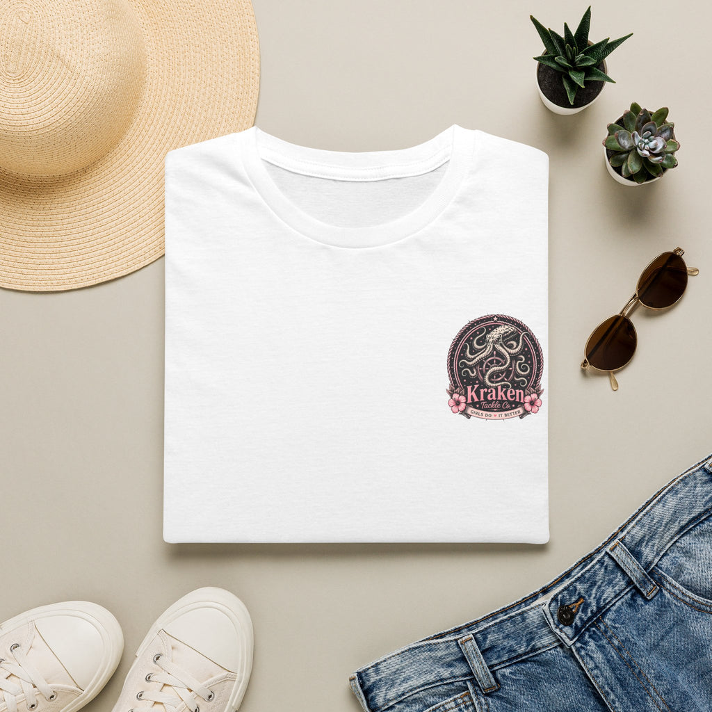 Kraken Floral Pocket T-Shirt — Nautical Octopus Graphic Tee
