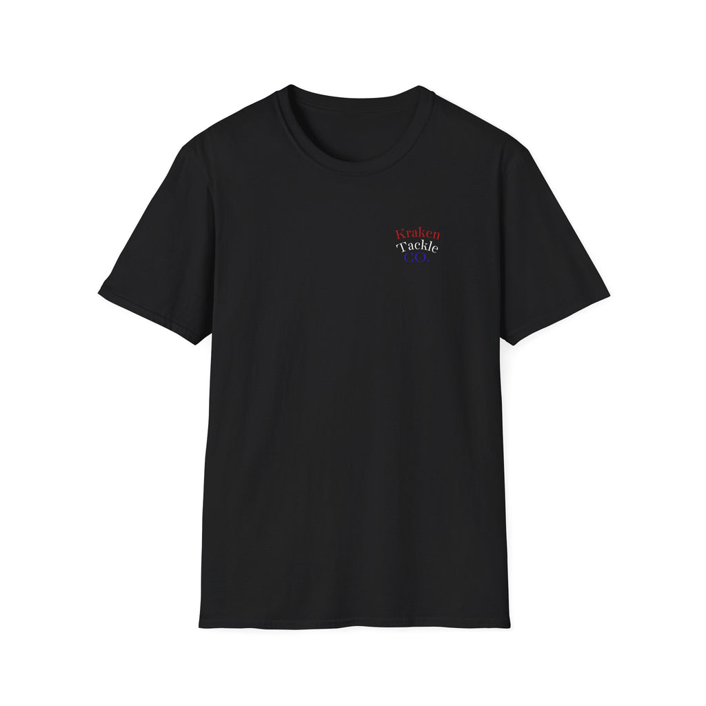 Kraken Tackle Fishing Tee — Small Chest Logo Fishing Shirt