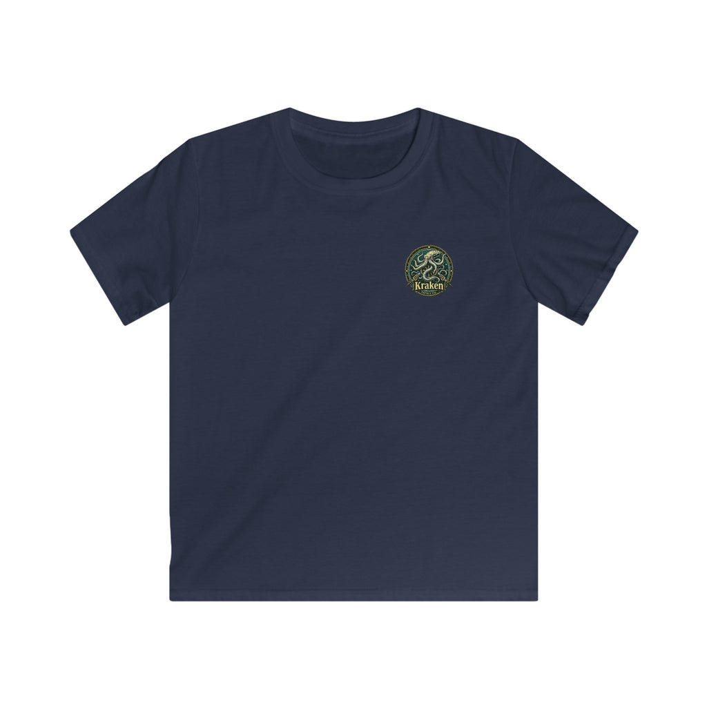 Kids Kraken T-Shirt — Vintage Sea Monster Graphic Tee for Boys & Girls