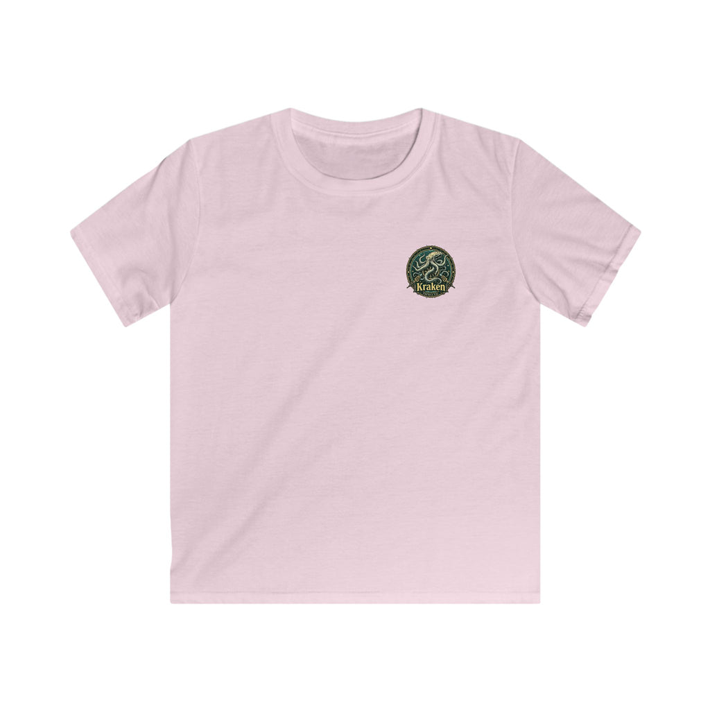 Kids Kraken T-Shirt — Vintage Sea Monster Graphic Tee for Boys & Girls
