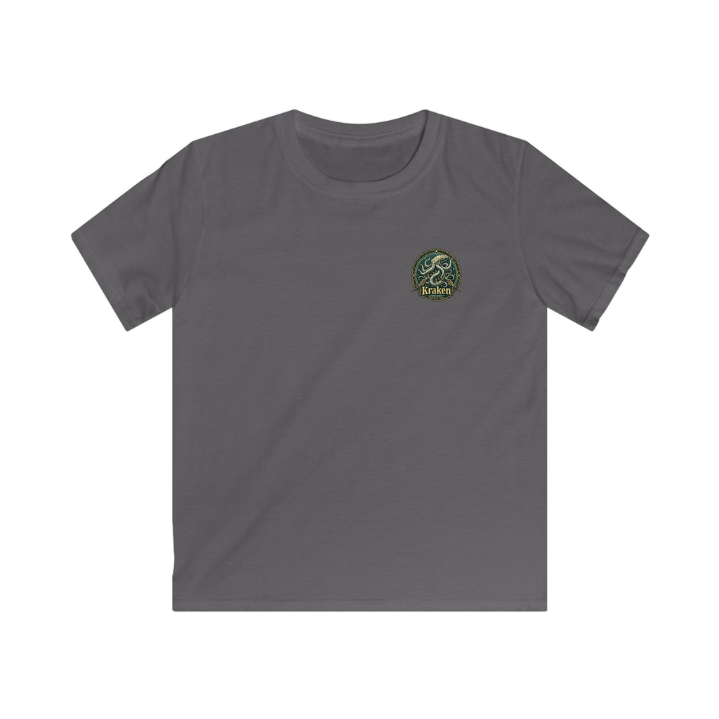 Kids Kraken T-Shirt — Vintage Sea Monster Graphic Tee for Boys & Girls
