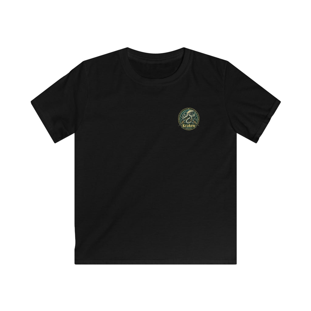 Kids Kraken T-Shirt — Vintage Sea Monster Graphic Tee for Boys & Girls