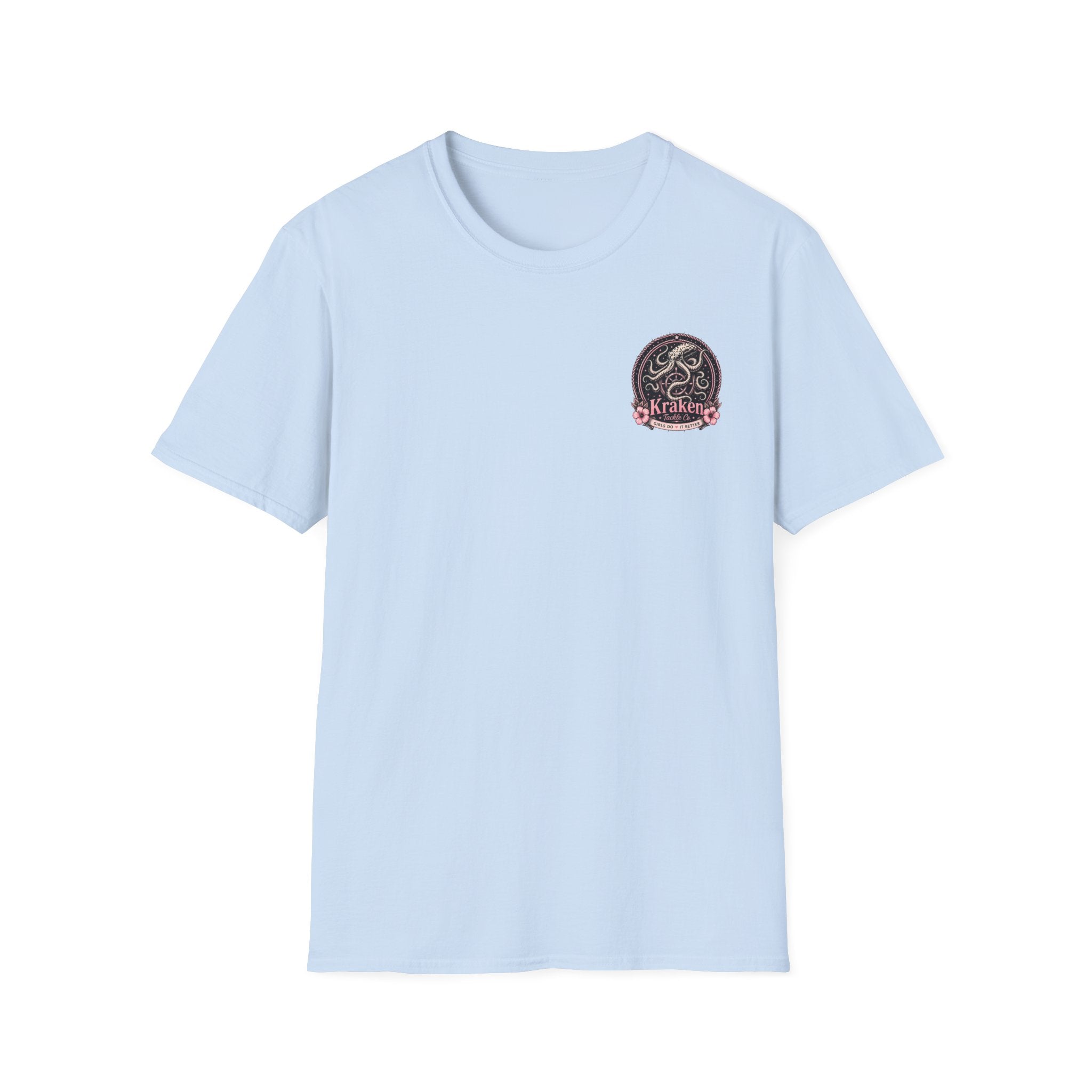 Kraken Floral Pocket T-Shirt — Nautical Octopus Graphic Tee