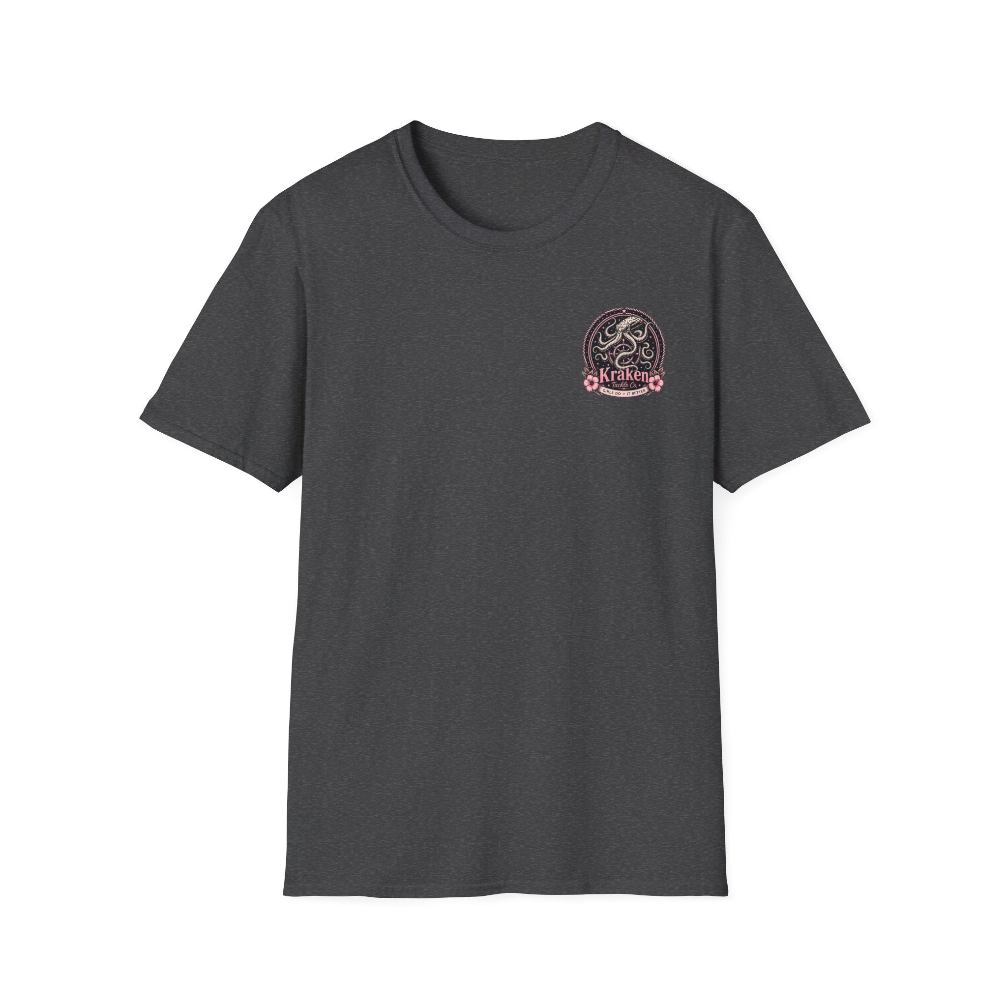 Kraken Floral Pocket T-Shirt — Nautical Octopus Graphic Tee