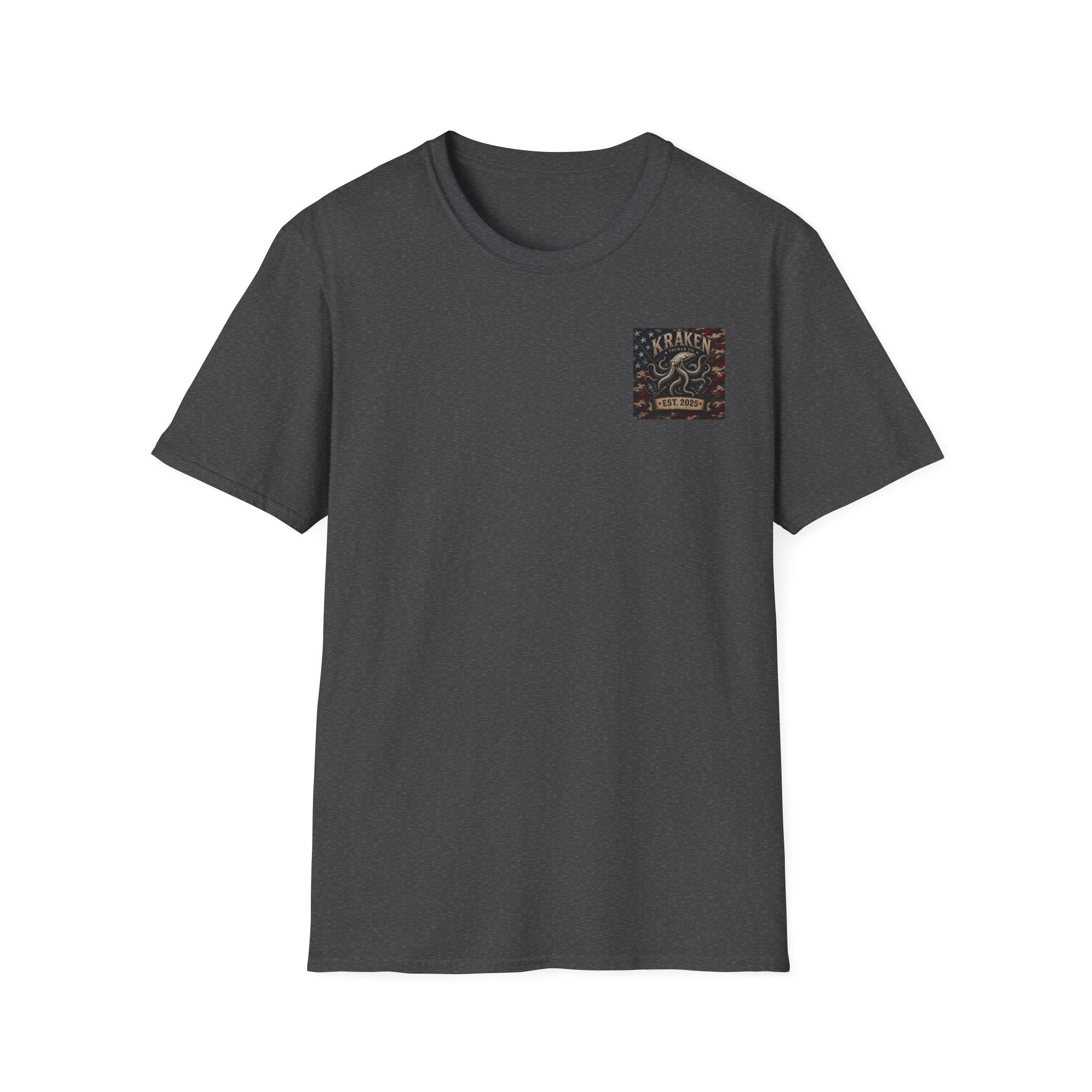 Kraken Octopus Pocket T-Shirt — Vintage Nautical Sea Monster Tee