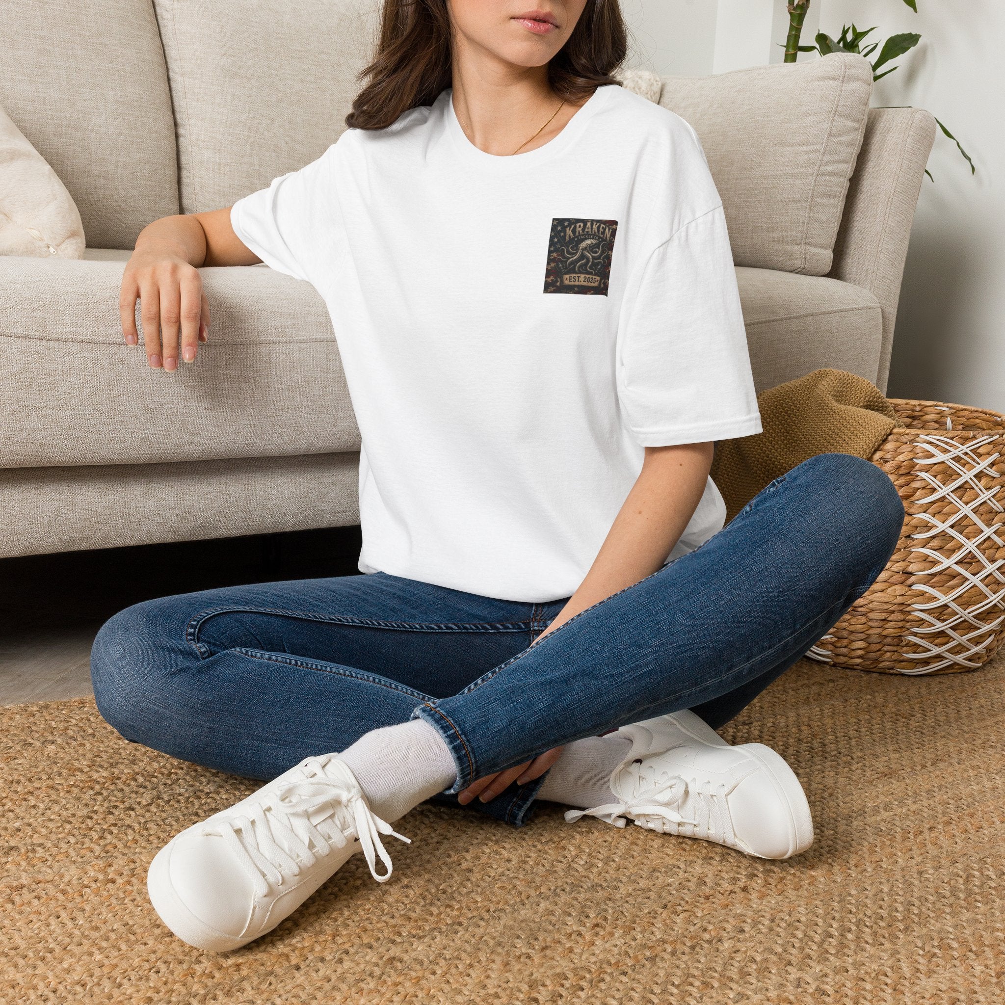 Kraken Octopus Pocket T-Shirt — Vintage Nautical Sea Monster Tee