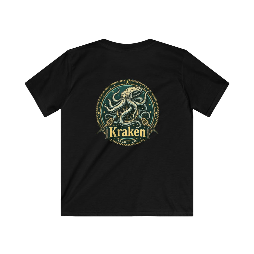 Kids Kraken T-Shirt — Vintage Sea Monster Graphic Tee for Boys & Girls