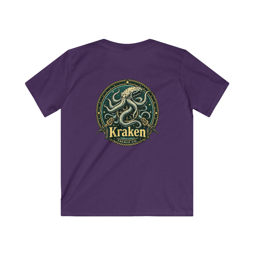 Kids Kraken T-Shirt — Vintage Sea Monster Graphic Tee for Boys & Girls