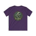 Kids Kraken T-Shirt — Vintage Sea Monster Graphic Tee for Boys & Girls
