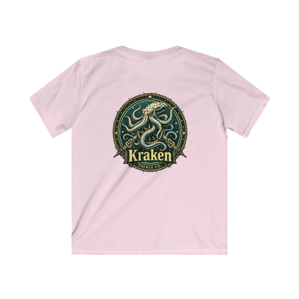 Kids Kraken T-Shirt — Vintage Sea Monster Graphic Tee for Boys & Girls