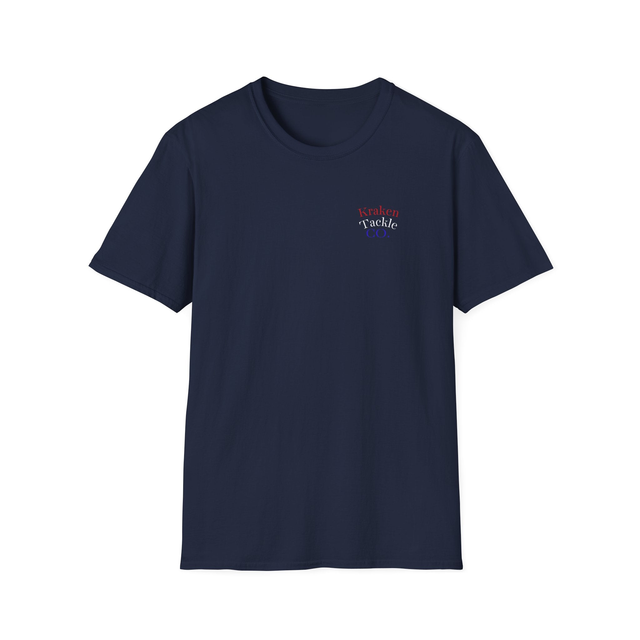 Kraken Tackle Fishing Tee — Small Chest Logo Fishing Shirt