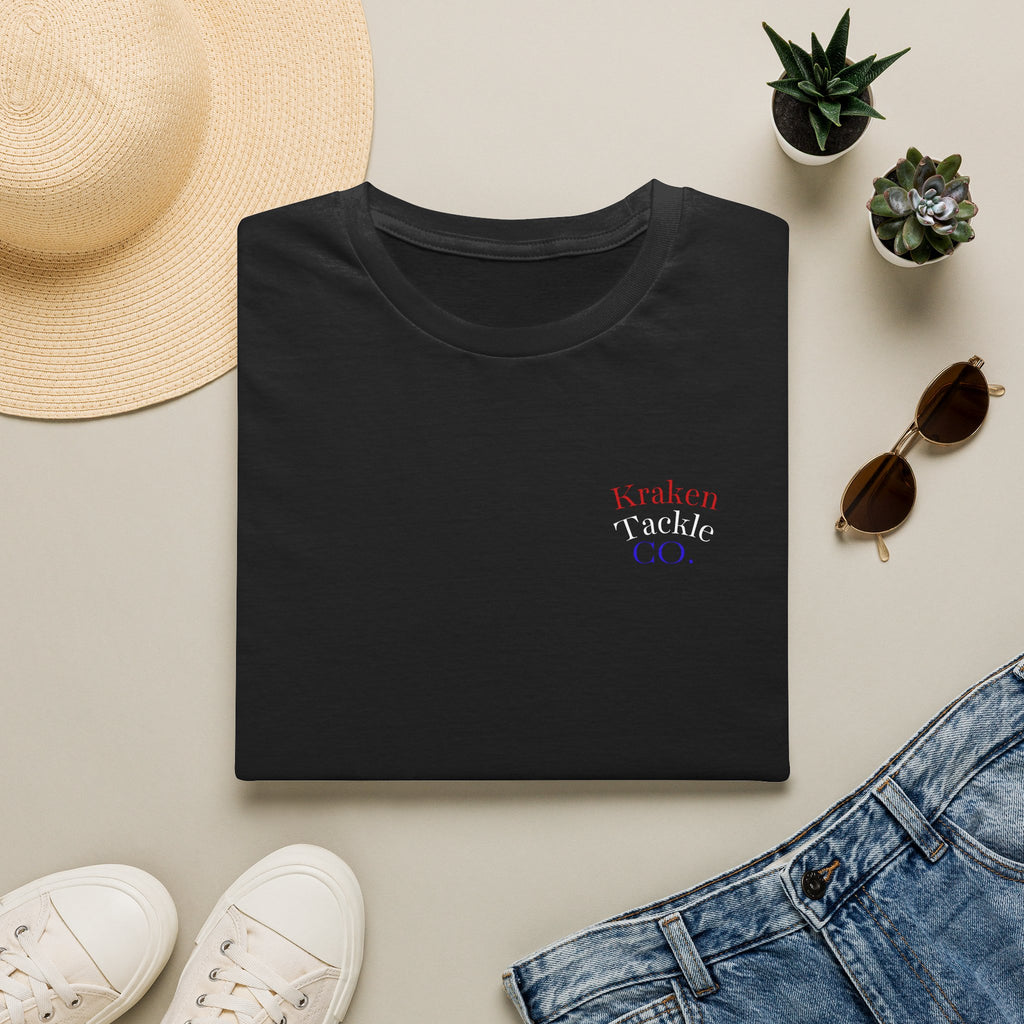 Kraken Tackle Fishing Tee — Small Chest Logo Fishing Shirt
