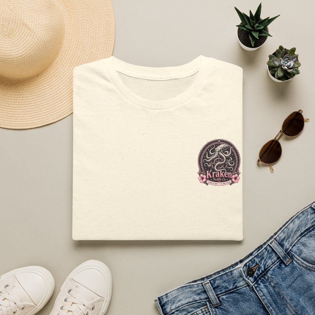 Kraken Floral Pocket T-Shirt — Nautical Octopus Graphic Tee