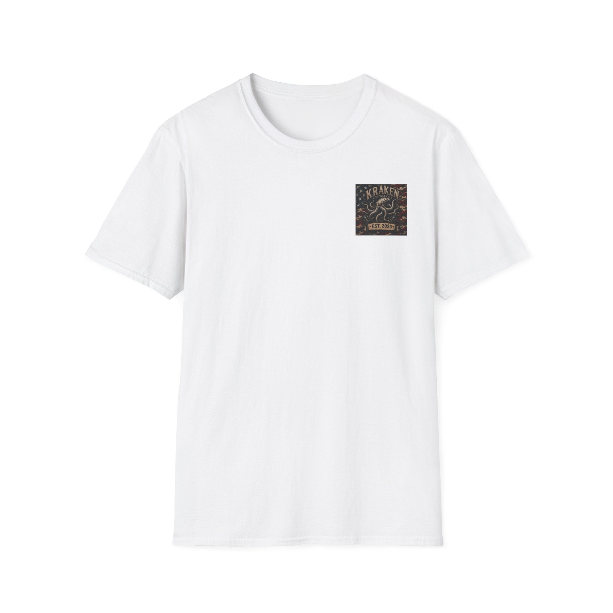 Kraken Octopus Pocket T-Shirt — Vintage Nautical Sea Monster Tee