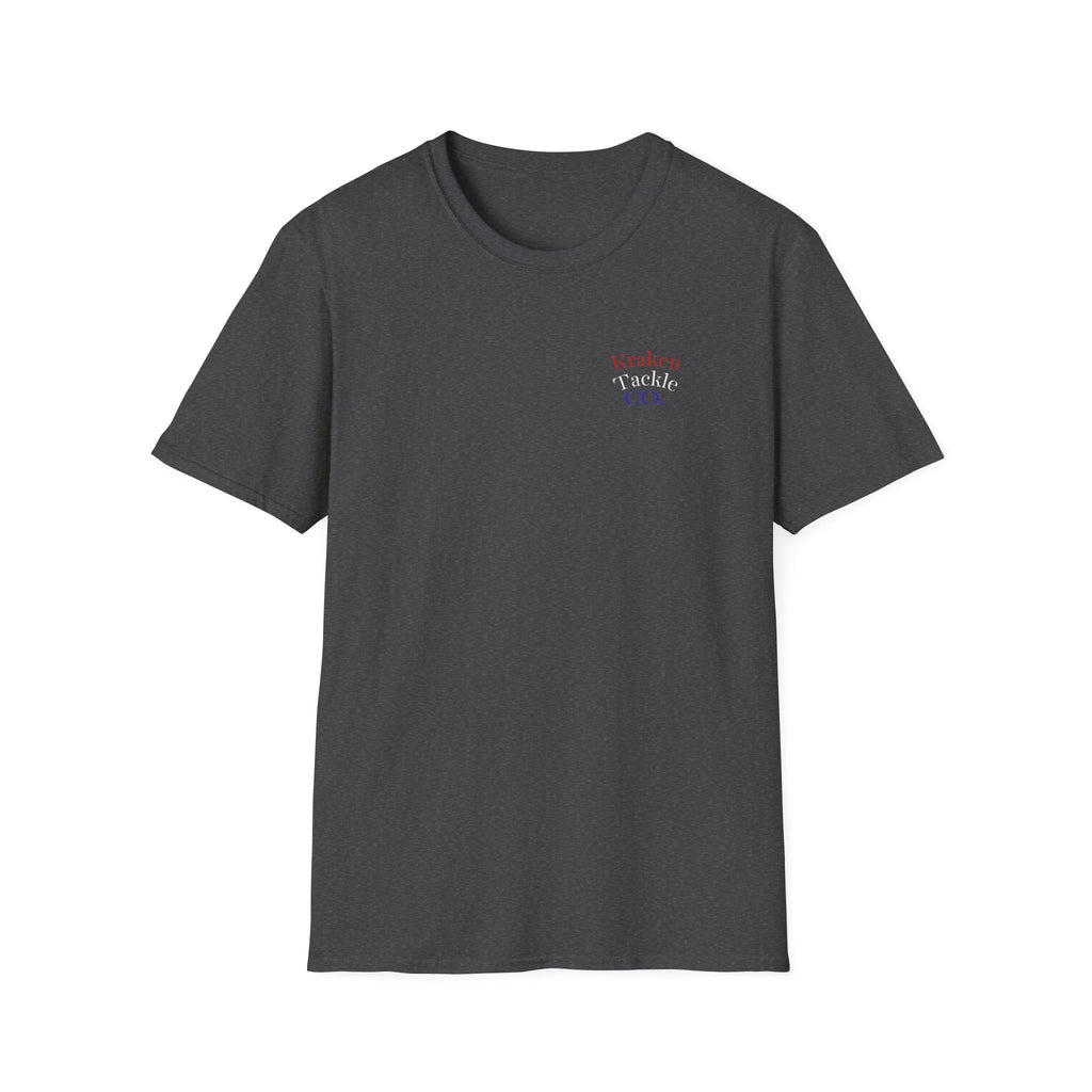 Kraken Tackle Fishing Tee — Small Chest Logo Fishing Shirt