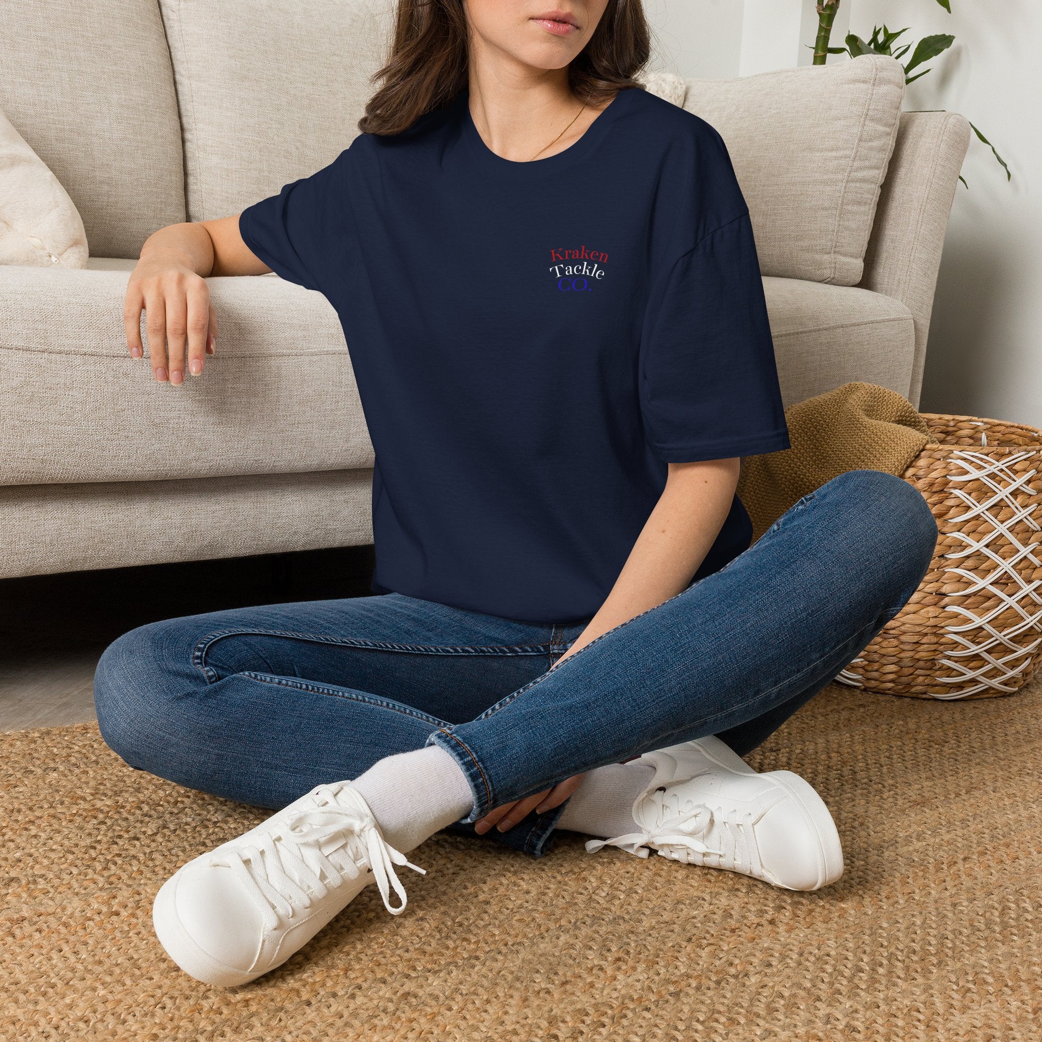 Kraken Tackle Fishing Tee — Small Chest Logo Fishing Shirt