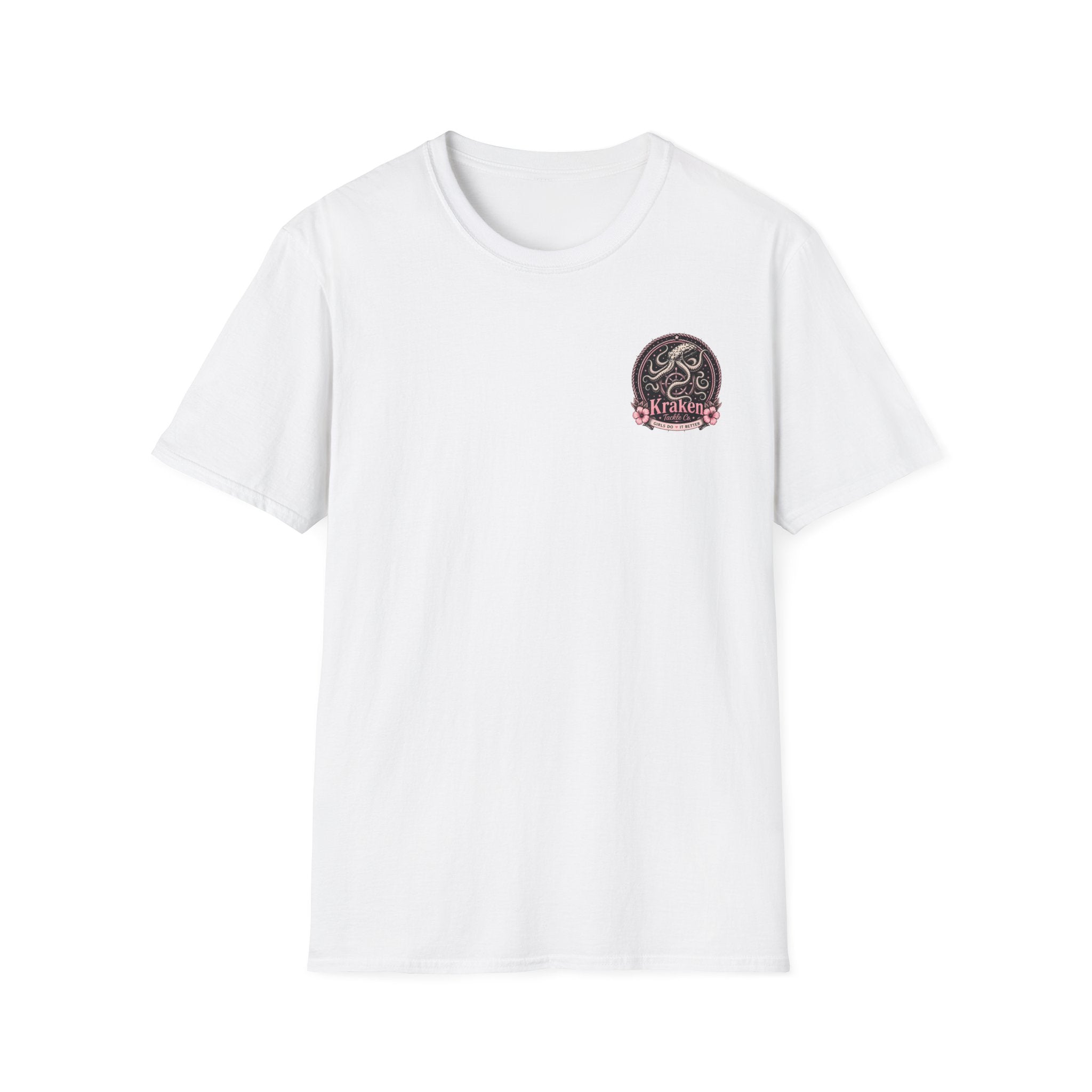 Kraken Floral Pocket T-Shirt — Nautical Octopus Graphic Tee